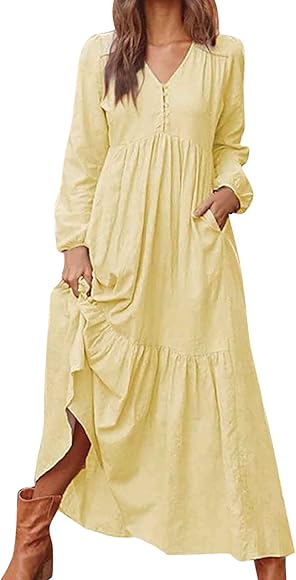 Amazon.co.jp: [HOSTINGG] 花柄ワンピース レディース シャツ ワンピース マキシワンピース シャツ ドレス ロング丈 春 夏  長袖 薄 無地 大きいサイズ 体型カバー 総柄 可愛い ハイウエスト 着痩せ おしゃれ きれい お出かけ 通勤 二次会 : Clothing,